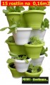 Prima-květináče unikátní systém vertikálních květináčů, bylinková zahrádka – to je vaše zdravá výživa, květináče na bylinky, pokojové rostliny, vhodné na pěstování jahod ELHO samozavlažovací plastové venkovní závěsné