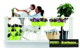 Prima-květináče kvalitní závěsné květináče na zábradlí a balkóny samozavlažovací plastové venkovní závěsné