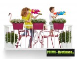 Prima-květináče kvalitní květináče a truhlíky na zábradlí a balkóny, závěsný květináč venkovní ELHO samozavlažovací plastové venkovní závěsné