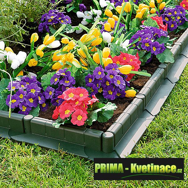 Prima-květináče okrasné obrubníky kolem domu, ozdobné travní obrubníky samozavlažovací plastové venkovní závěsné