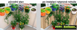 Prima-květináče Zástěna na terasu, pergolu a balkonové zábradlí samozavlažovací plastové venkovní závěsné